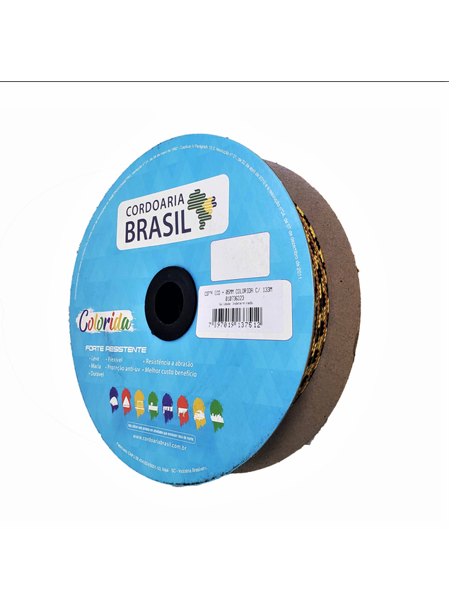 Corda Ecológica Pet Colorida De 14mm Com 40m Cordoaria Brasil ArtePlas