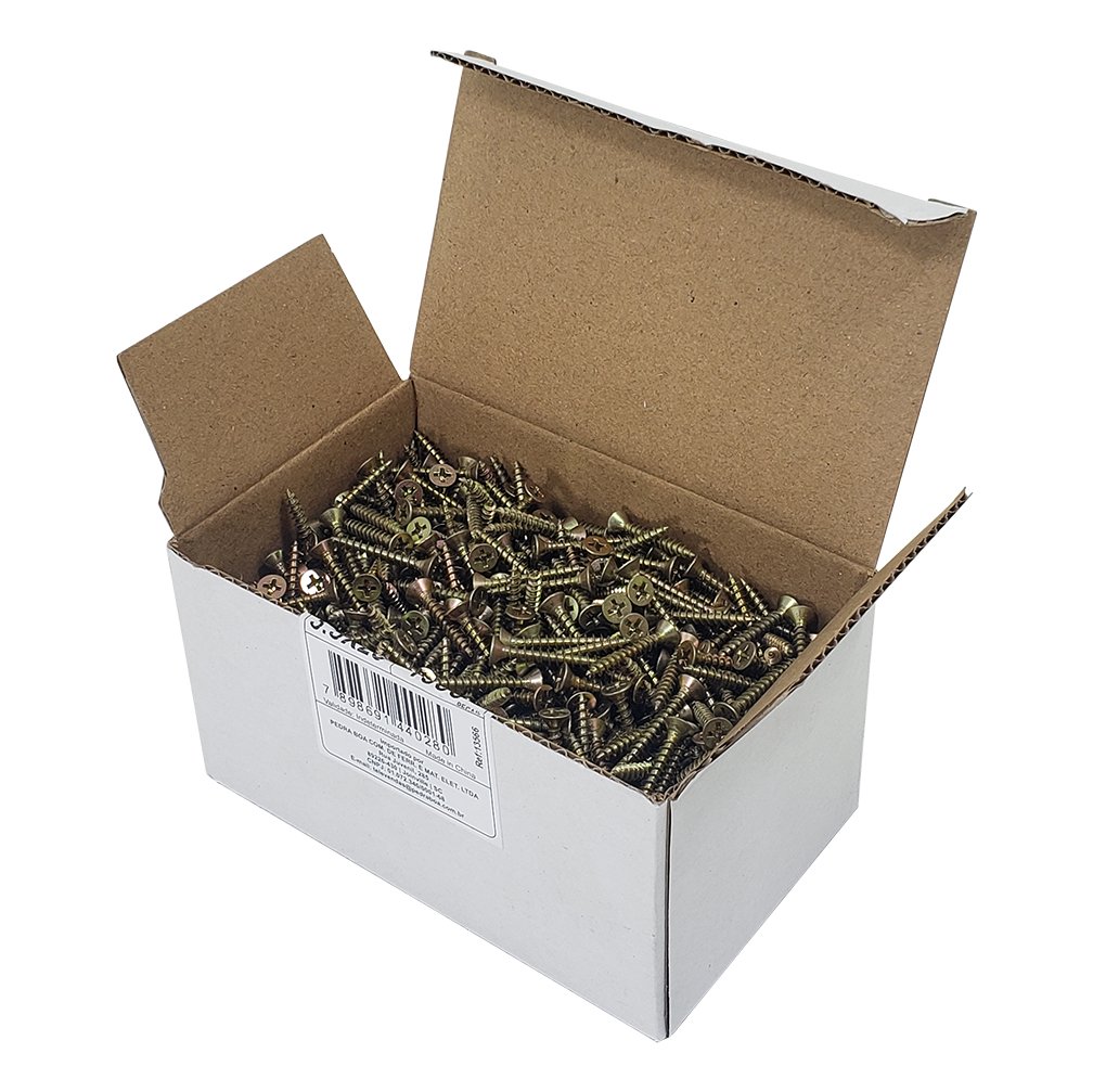 Parafuso Chipboard Phillips Stein - 3.5X25 Caixa 1.000 PÇS