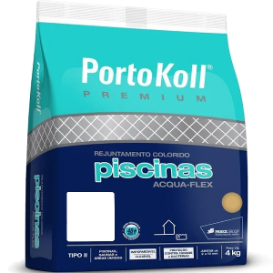 rejunte especial piscinas aqua flex azul 4kg portokoll premium branco brilhante 2