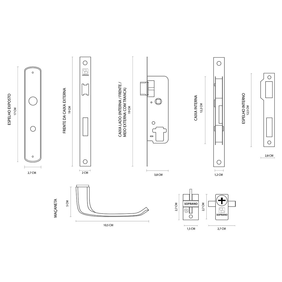 Fechadura Soprana - GTN Shop