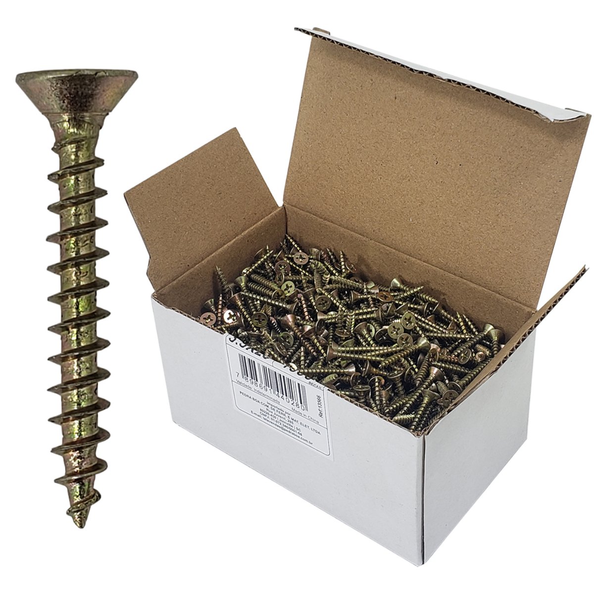 Parafuso Chipboard Phillips Stein - 3.5X25 Caixa 1.000 PÇS