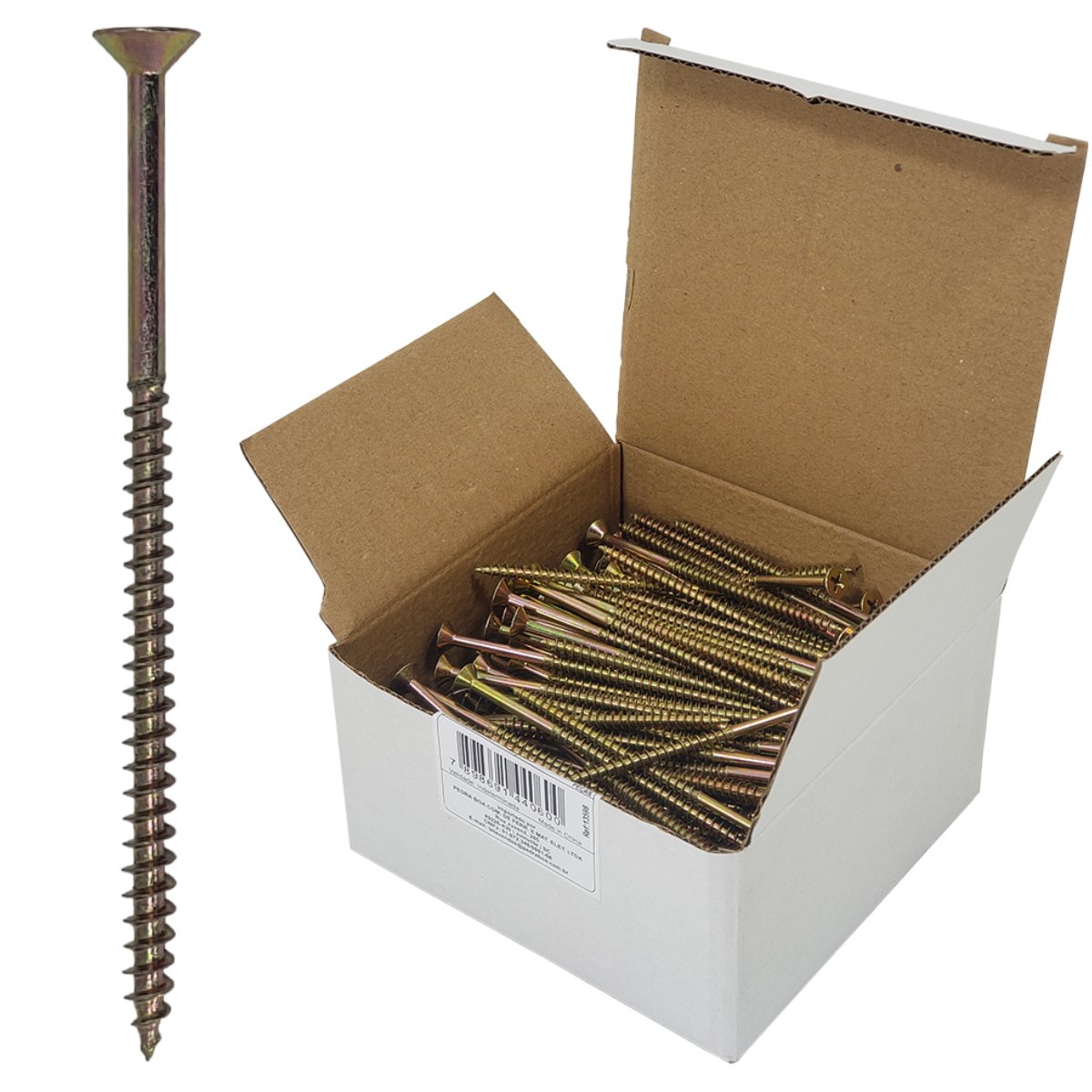 Parafuso Chipboard Phillips Stein 4.5X45 Caixa 500 PÇS